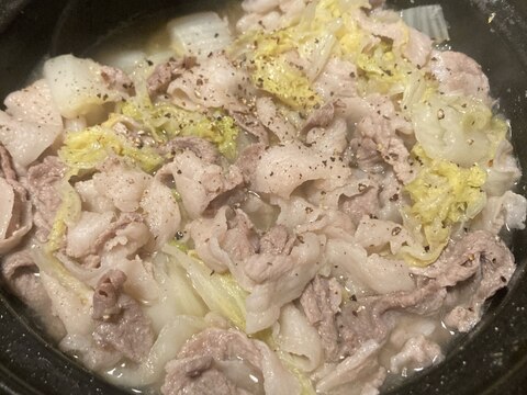 ご飯作る気力がない日の、白菜豚